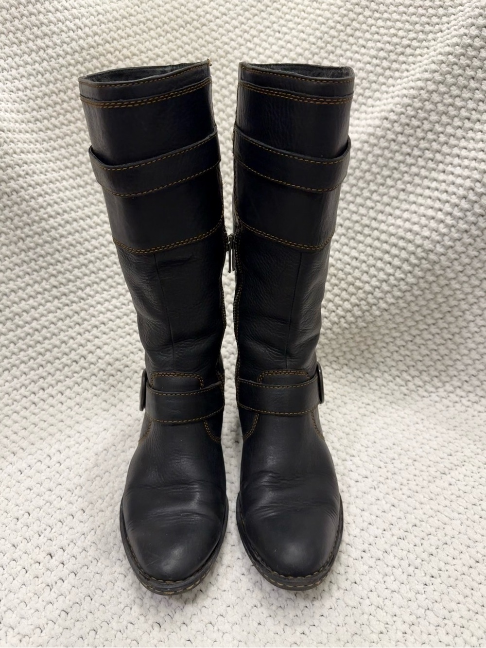 Born women’s Leather Mid-Calf Riding-Style Boots - Picture 3 of 8